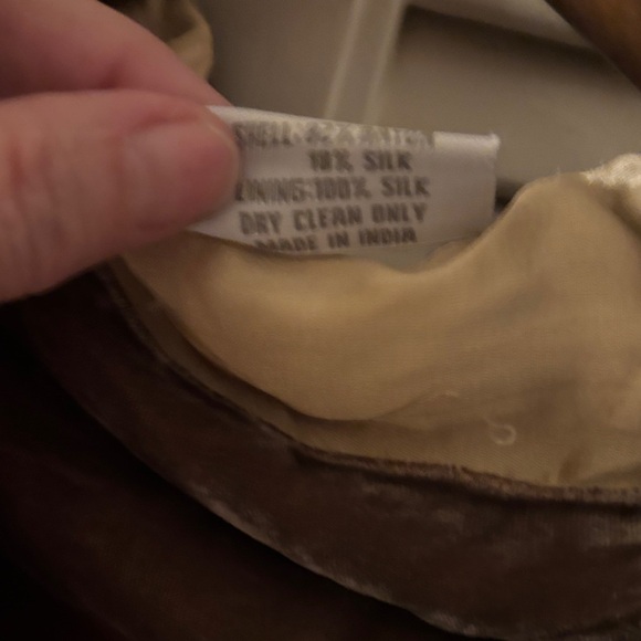 Sana Silk Cape Button Closure Neutral Geometric One Size - Picture 3 of 9